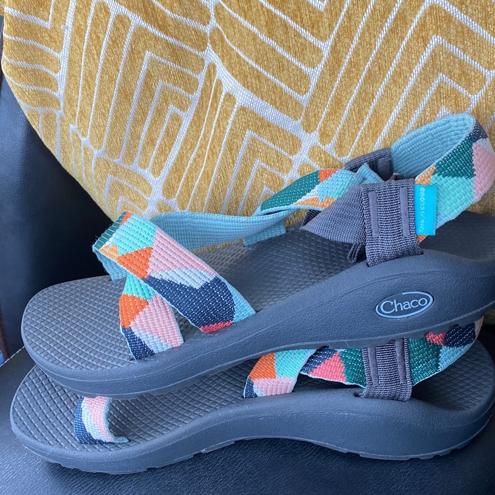 Chaco Cloud Multicolor Geometric Sandals - image 1